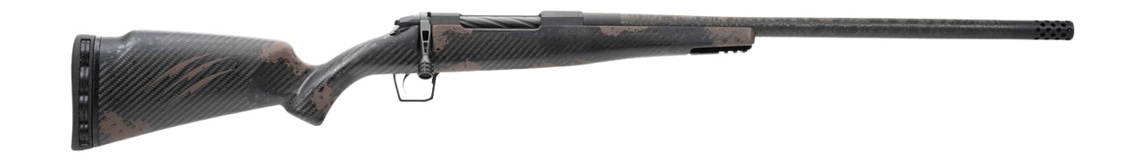 Fierce Firearms RGESC25CM18BTS Carbon Rogue 25 Creedmoor 3+1 18" Carbon Fiber Match Grade Threaded Barrel, Black Cerakote Stainless Steel Drilled & Tapped Receiver, Trophy Camo LR Negative Comb Carbon