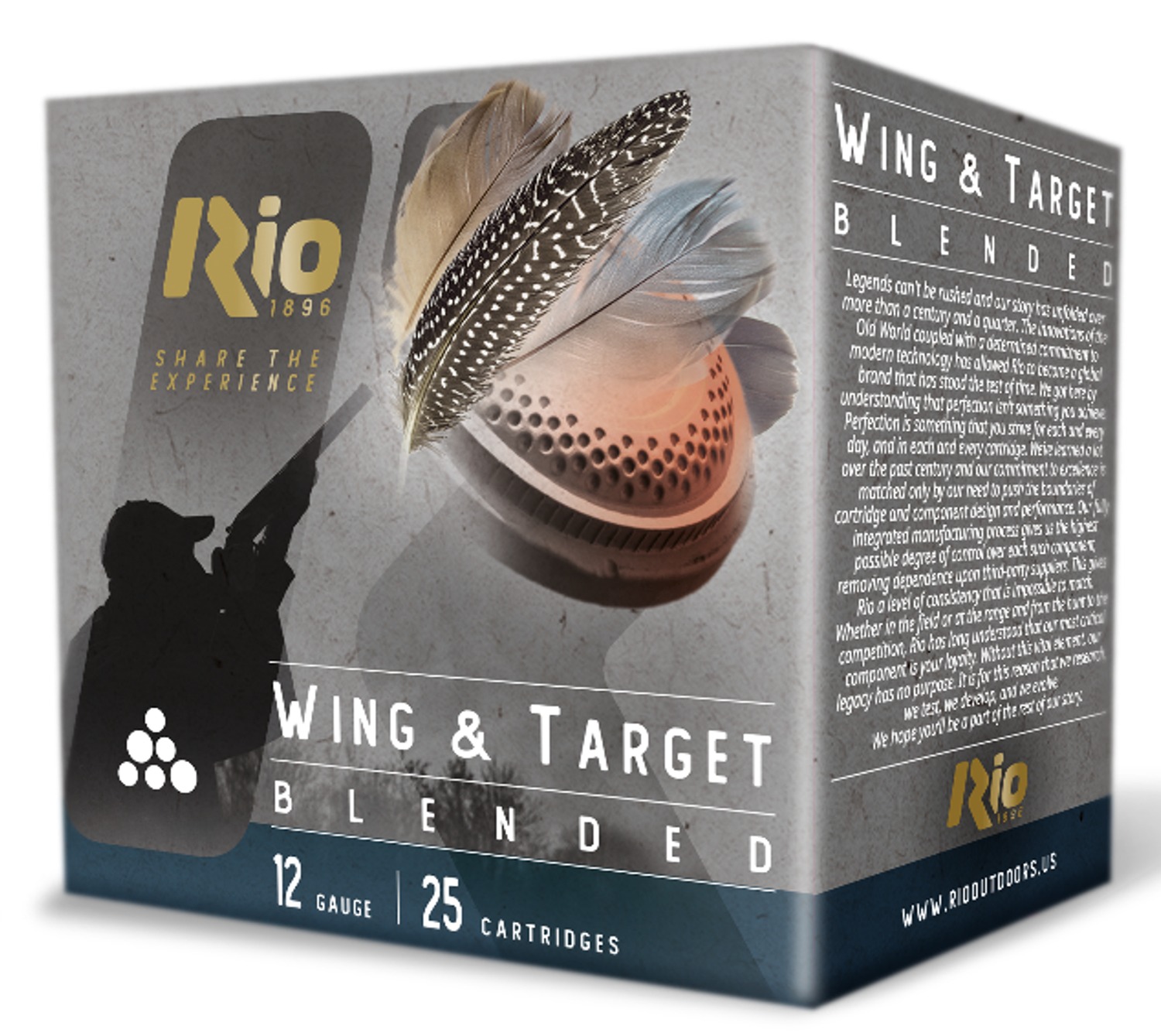 RIO WT328 WING&TARGT 12G 2 3/4 1-1/8 8 25/10