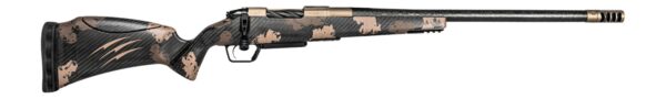 Fierce Firearms RIVSCX25CM20BDS Carbon Rival XP 2.0 25 Creedmoor 20" Smoked Bronze Cerakote Spiral Fluted Stainless Steel Barrel & Drilled & Tapped Receiver, Desert Shadow Camo Adj Comb Carbon Fiber S