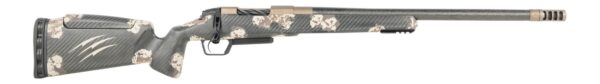 Fierce Firearms  CT Rival XP 2.0 25 Creedmoor 20" Carbon Fiber Threaded Barrel, Smoked Bronze Cerakote Titanium Drilled & Tapped Receiver, Integral Rail Forend, Desert Shadow Camo Adj Comb Carbon Fibe