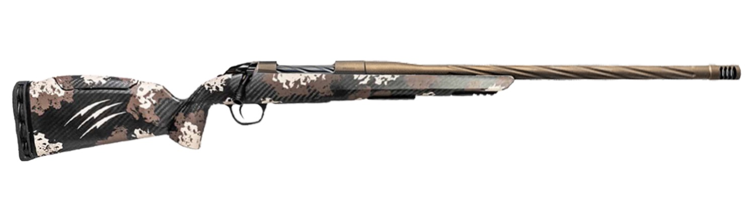 Fierce Firearms  Twisted Rage LR Full Size 308 Win 4+1 18" Smoked Bronze Cerakote Match Grade/Spiral Threaded Stainless Steel Barrel, Drilled & Tapped Receiver, Desert Shadow Camo Push Button Adj Comb