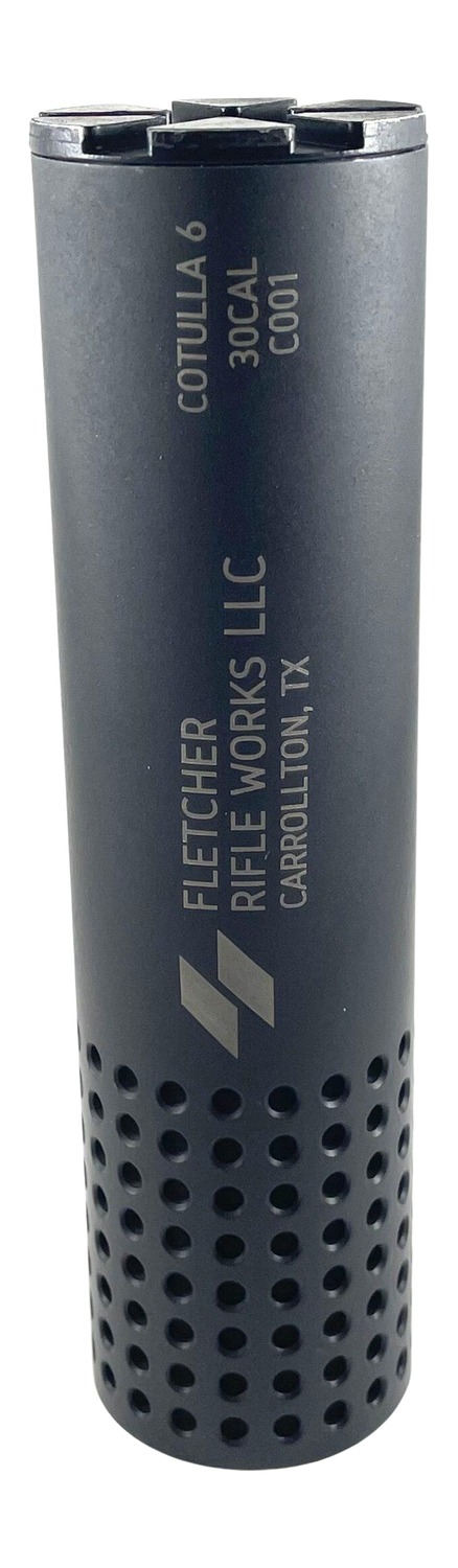 Fletcher Rifle Works COTULLA6BLK Cotulla 6 30Cal Black Stainless Steel 1.375"x24