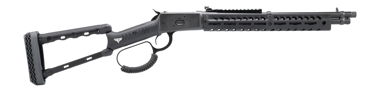 Rossi 920441613-TBRP R92  44 Mag 8+1 16.50" Black Cerakote Alloy Steel Threaded Barrel & Drilled & Tapped Receiver, Black Fixed Wood Stock