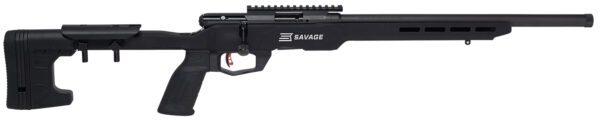 Savage Arms 70548 B Series Precision Full Size 22 WMR 10+1 18" Matte Black Threaded Barrel, Matte Black Picatinny Rail Carbon Steel Receiver, Matte Black MDT ACC Chassis Aluminum Stock, Black Polymer