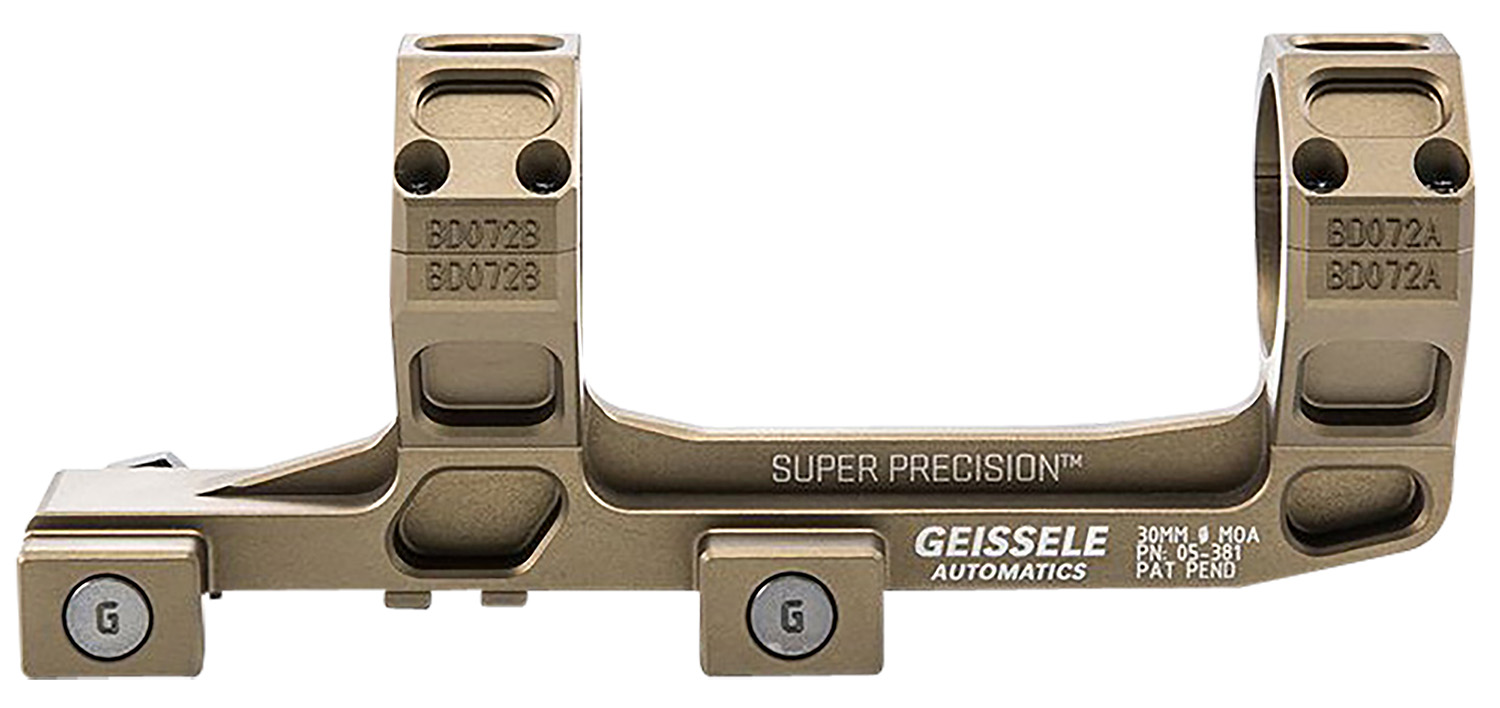 Geissele Automatics AR15 Super Precision Scope Mount/Ring Combo Desert Dirt Color Anodized