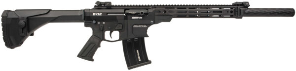 Derya Firearms DY1220CAUS  DY12 12 Gauge Semi-Auto 5+1 20" Threaded Barrel 7075-T6 Aluminum Receiver Mil-Spec Pistol Grip