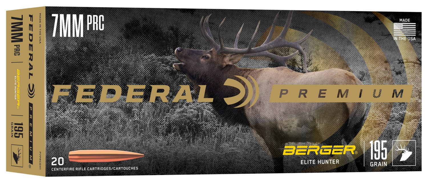 Federal P7PRCBH1 BackCountry  7PRC Berger Elite Hunter 20 Per Box/10 Case