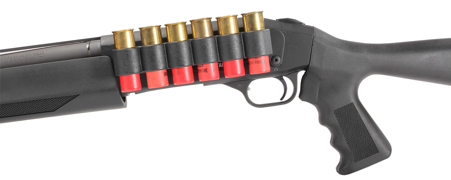 TacStar 1081212 Slimline Sideaddle Mossberg 930 12 Gauge 6rds Black Polymer w/Aluminum Mounting Plate