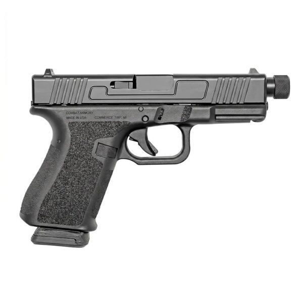 Combat Armory CA19 Handgun 9mm Luger 15rd Magazine 4.49" Threaded Barrel Black with Standard Sights