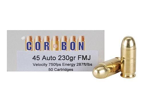 Corbon Self-Defense JHP Handgun Ammunition .45 ACP (+P) 230 gr JHP 950 fps 20/ct