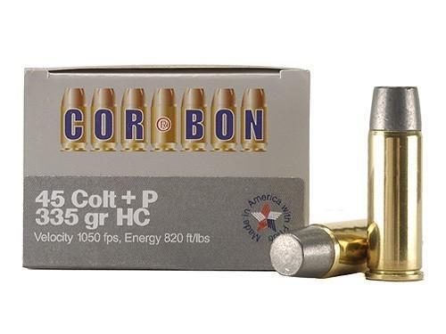 COR-BON Handgun Ammunition .45 Colt 335 gr HC 1050 fps 20/ct