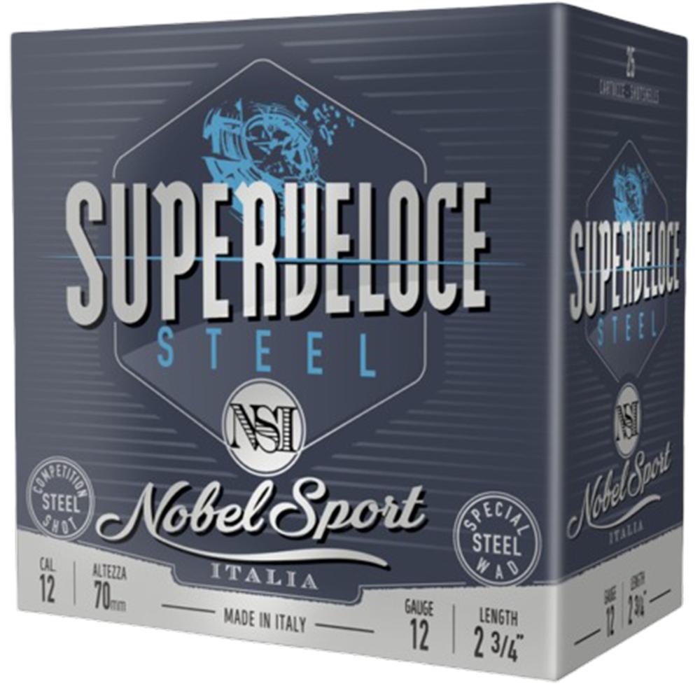 Nobel Target Steel Shotshells 12 ga 2-3/4" 1oz 1378 fps #6 25/ct