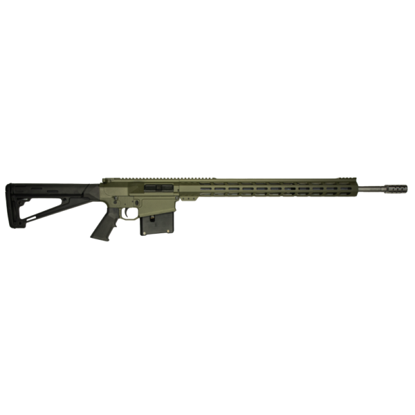 GLFA  AR Long Action Rifle 6.5 PRC 5rd Magazine 24" Barrel M-LOK Handguard OD Green Cerakote