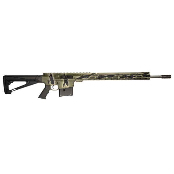 GLFA  AR Long Action Rifle 6.5 PRC 5rd Magazine 24" Barrel M-LOK Handguard Green Pursuit Cerakote