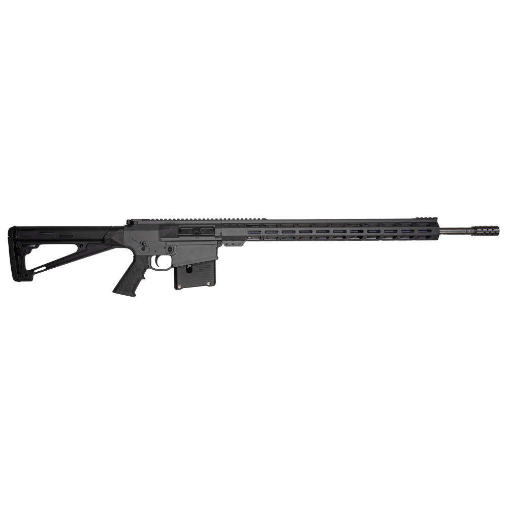 GLFA AR Long Action Rifle 6.5 PRC 5rd Magazine 24" Barrel M-LOK Handguard Sniper Grey Cerakote