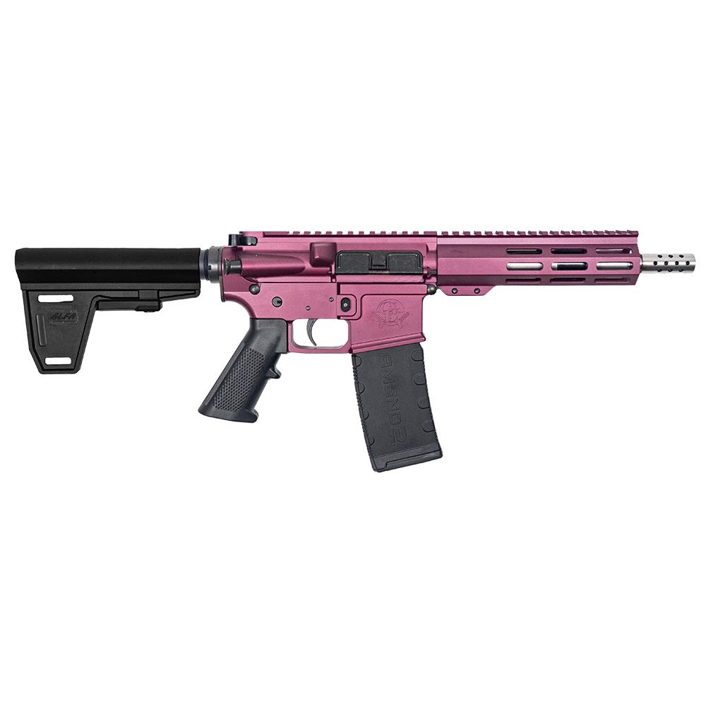 GLFA 223 Wylde Braced Pistol .223 Wylde 30rd Magazine 7.5" Stainless Steel Barrel Black Cherry Finish
