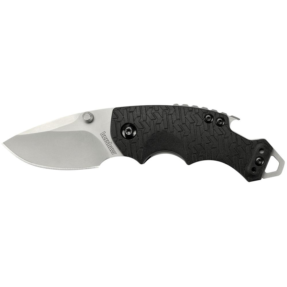 Kershaw Shuffle Folding Steel Knife 2-1/4" Drop Point Blade Black Handle