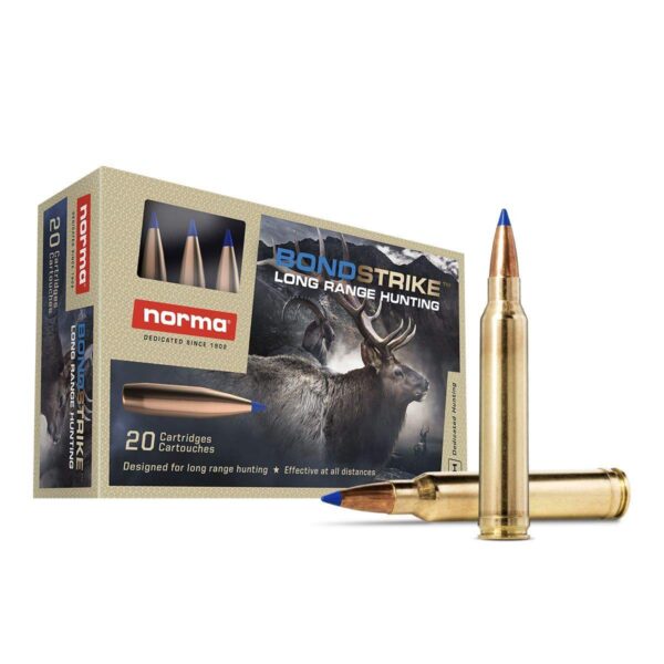 Norma BondStrike Rifle Ammunition 7mm Rem Mag 165gr PT 2986 fps 20/ct