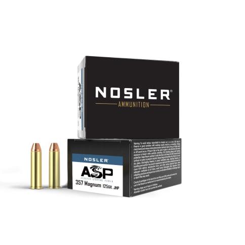 Nosler ASP Handgun Ammunition .357 Mag 125gr JHP 1450 fps 20/ct