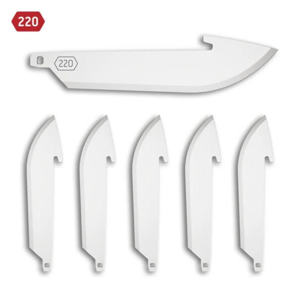 Outdoor Edge 2.2" Drop-Point Blade Pack Stainless 6/ct