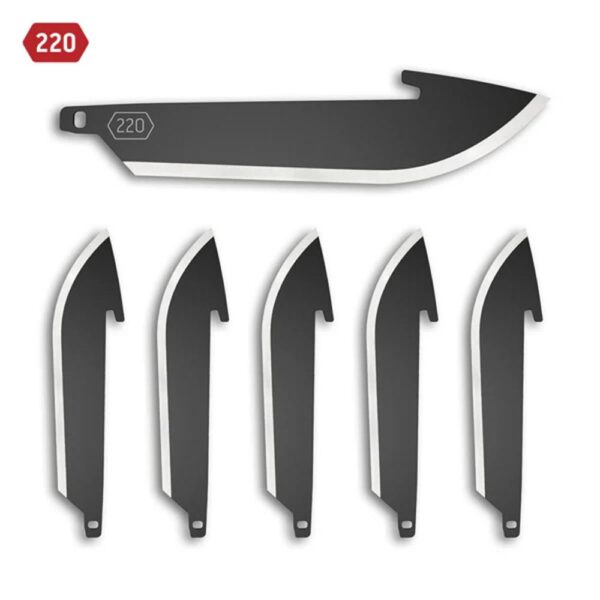 Outdoor Edge 2.2" Drop-Point Blade Pack Black 6/ct