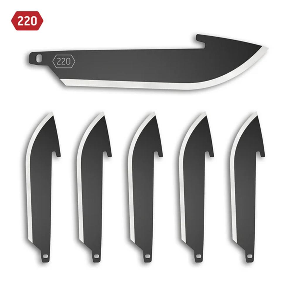 Outdoor Edge 2.2" Drop-Point Blade Pack Black 6/ct