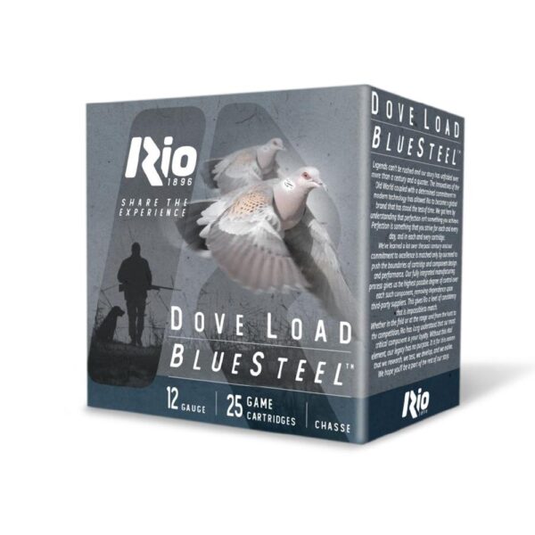 Rio Bluesteel Dove Load Shotshells 12 ga 2.75" 7/8oz #6 1350 fps 25/ct