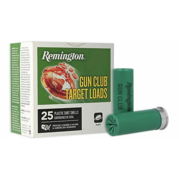 Remington Gun Club Target Load Shotshells 12 ga 2-3/4" 1-1/8 oz 1200 fps #8 250/ct Case (10-25/ct)