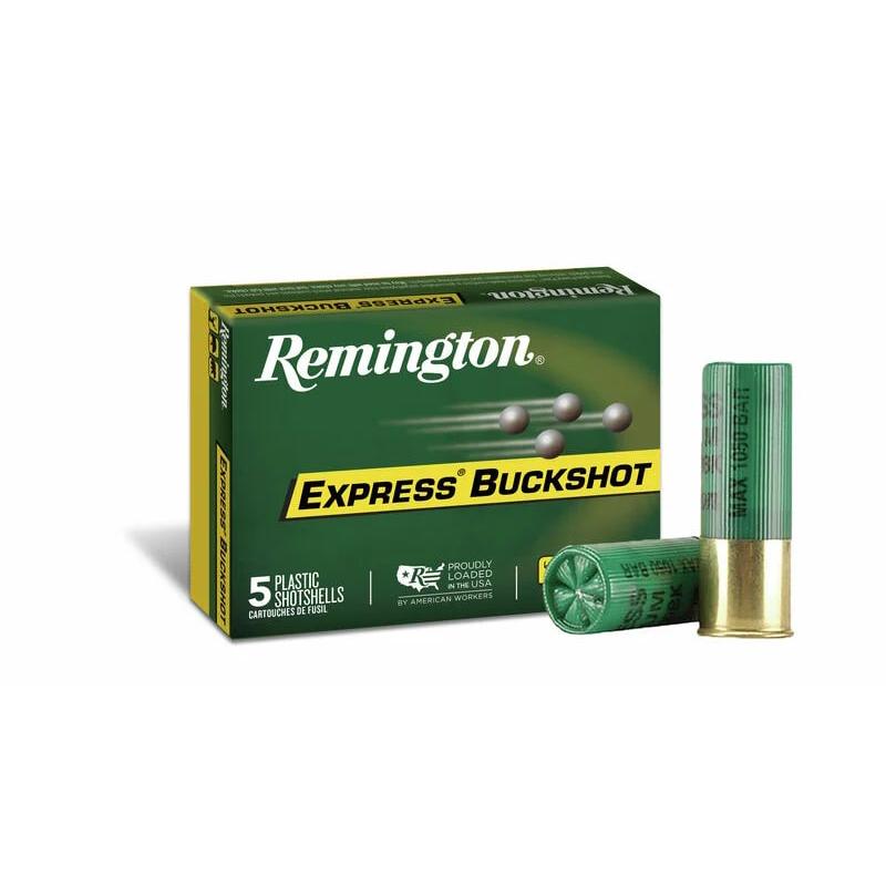 Remington Express Buckshot Shotgun Ammo 12 ga 2 3/4" 12 plts #0 1275 fps 250/ct Case (50-5/ct)