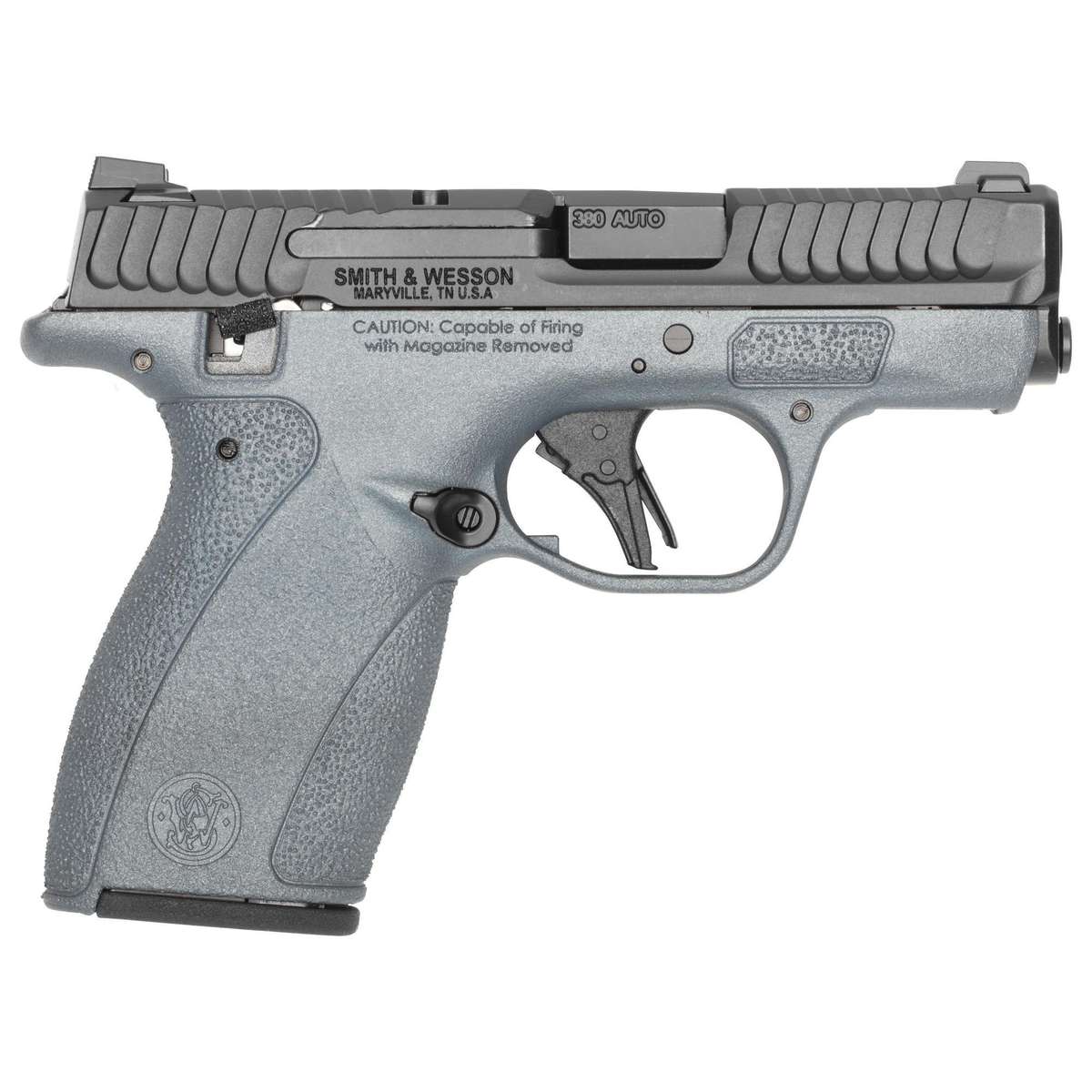 S&W M&P Bodyguard 2.0 Blue Titanium Thumb Safety Handgun .380 Auto 10(1)&12(1)rd Magazines 2.75" Barrel Titan Blue Grip