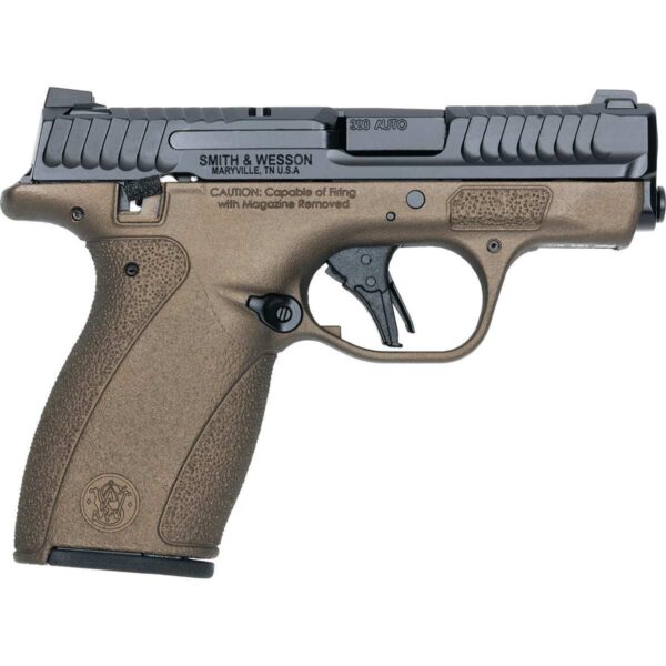 S&W M&P Bodyguard 2.0 Midnight Bronze Thumb Safety Handgun .380 Auto 10(1)&12(1)rd Magazines 2.75" Barrel Midnight Bronze Grip
