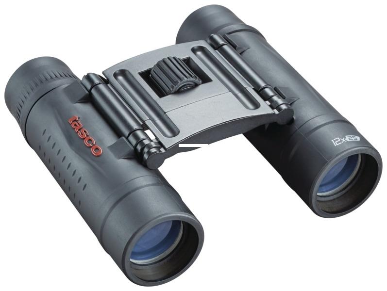 Tasco Essentials Roof Binocular 12x25mm Black MC 6L