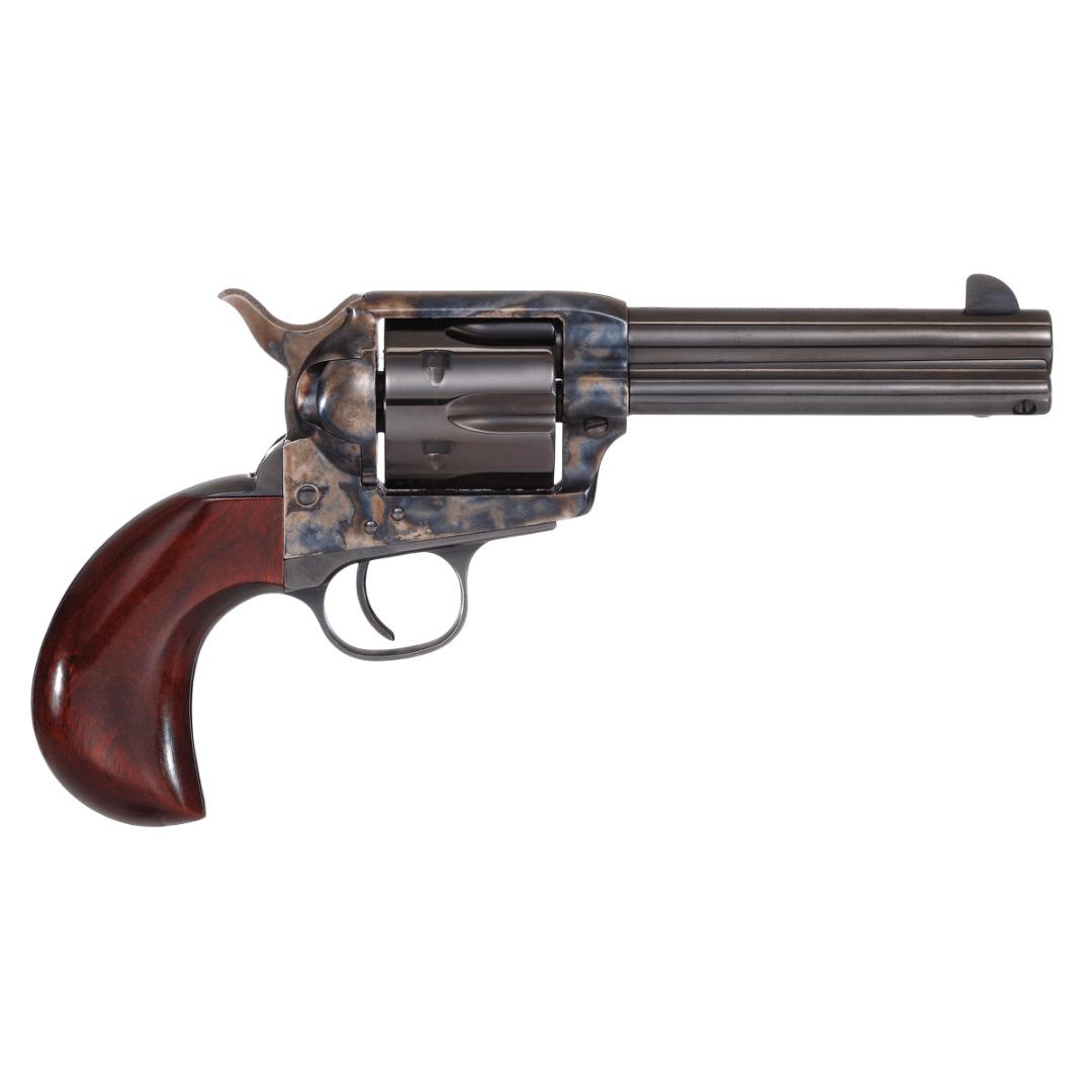 Taylors & Company 1873 Cattleman Handgun .357 Mag/.38 Spl 6rd Capacity 4.75" Blued Barrel Case Hardened Frame Wood Grip