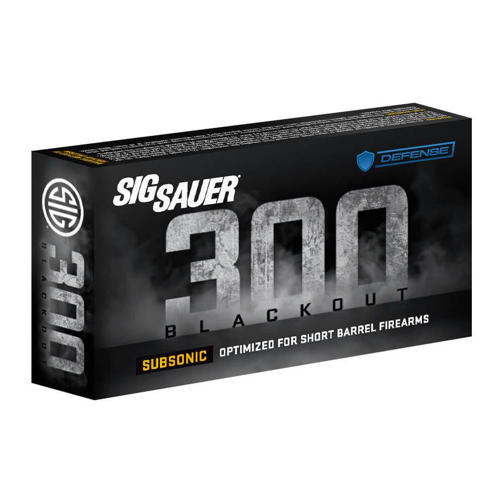 Sig Sauer Tac-TX Rifle Ammunition 300 AAC Blackout 110gr JSP 1000 fps 20/ct
