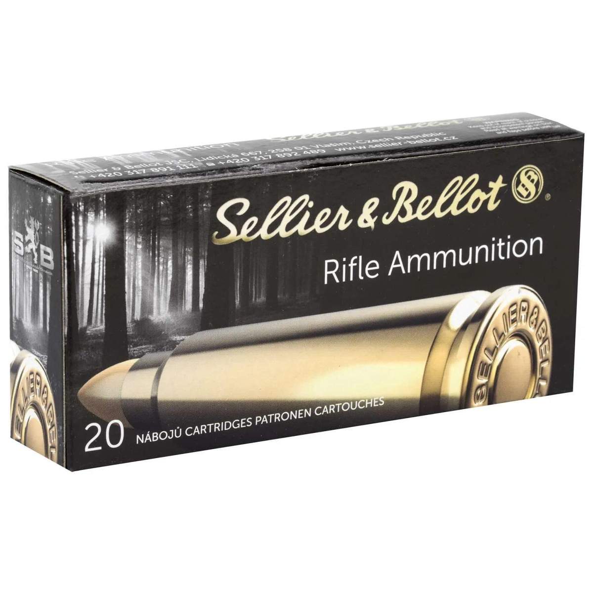 Sellier & Bellot Rifle Ammunition 7x64mm 139 gr SP 800 fps 20/ct