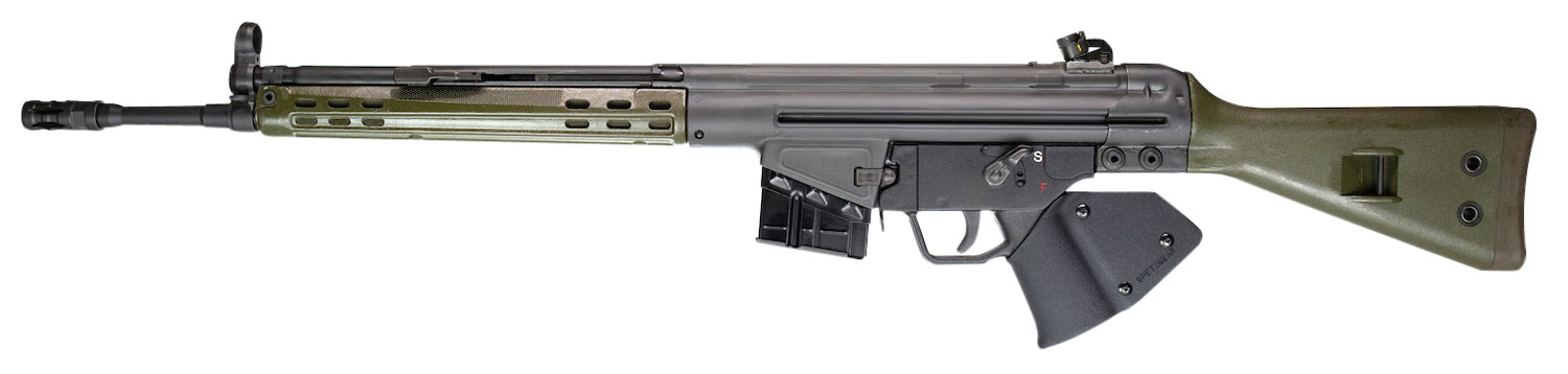 PTR 405 GI *CA Compliant *Reconditioned 308 Win,7.62x51mm NATO 18" 10+1, Black Parkerized Reciever, Green Synthetic Stock (Stock May Be Blemished), Black California Paddle Grip