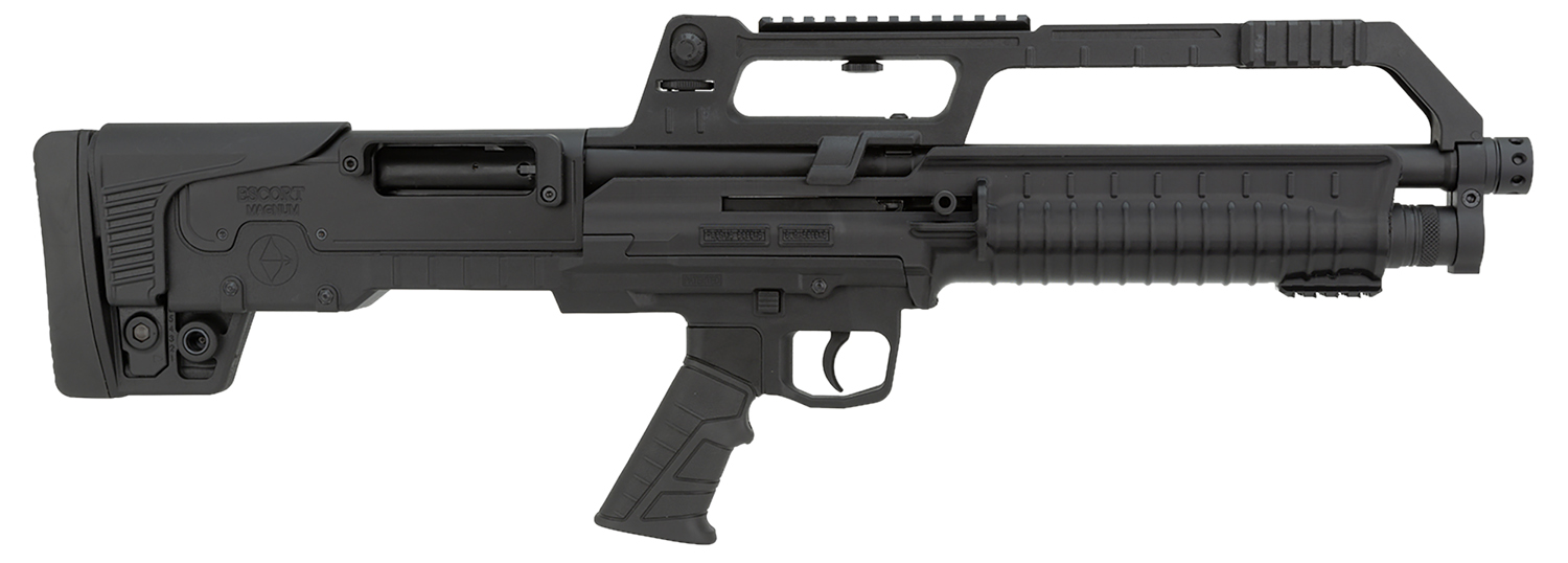 Escort HEBA41180001 BullTac SA 410 Gauge Semi-Auto 3" 5+1 18" Black Stainless Steel Barrel, Black Aluminum/Polymer Receiver w/Picatinny Rail, Black Bullpup Synthetic Stock, Black Grip