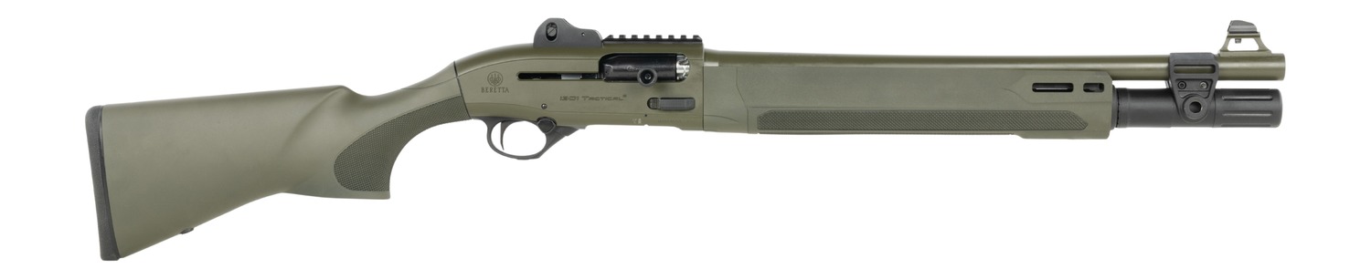 Beretta USA SPEC0809A 1301 Mod2 Tactical 12 Gauge Semi-Auto 3" 7+1 18.50" OD Green Steel Barrel, OD Green Cerakote Picatinny Rail Receiver, M-LOK Handguards, OD Green Fixed Synthetic Stock, Blemished