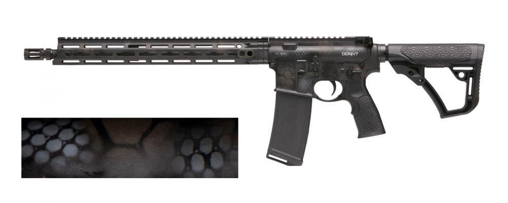 Daniel Defense DDM4V7 Rifle 5.56mm Nato 32rd Magazine 16" Barrel M-LOK Rail Rattle Can