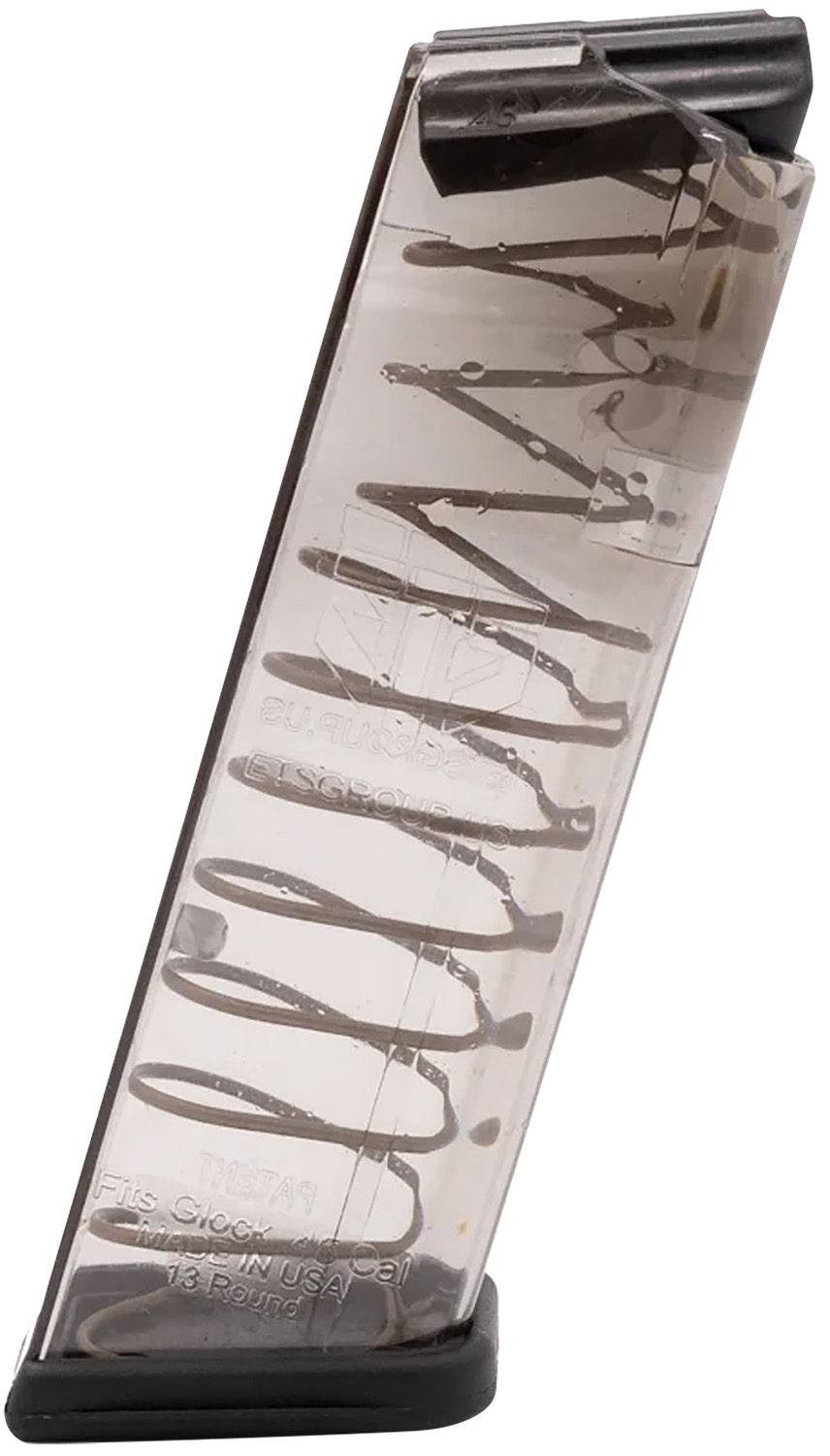 ETS Group GLK21 Pistol Mags  13rd 45 ACP Compatible w/ Glock 21/30/41 Clear Polymer