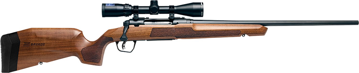 Savage Arms 32262 Axis 2 XP Combo 308 Win 4+1 22" Matte Black Sporter Barrel & Drilled & Tapped Carbon Steel Receiver, Ergonomic Hardwood Stock, Right Hand, Boresighted 3-9x40mm Scope