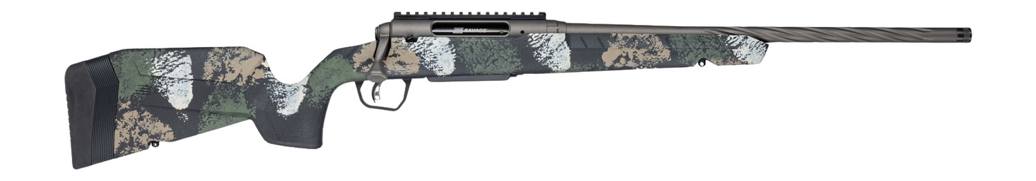 Savage Arms 33275 Axis 2 Pro 308 Win 4+1 20" Gun Metal Bronze Cerakote Spiral Fluted Threaded Barrel & Receiver w/Picatinny Rail, Forest SP Camo Fixed w/Pistol Grip Synthetic Stock, Right Hand