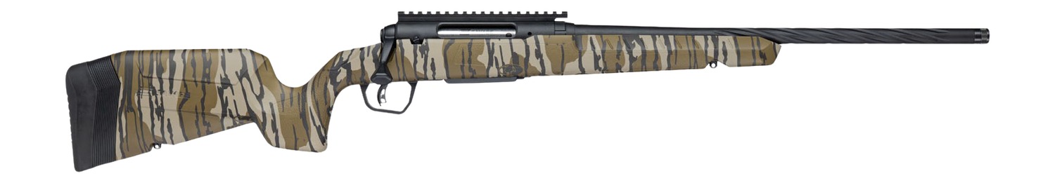 Savage Arms 33300 Axis 2 Pro 6mm ARC 4+1 20" Black Cerakote Carbon Steel Spiral Fluted Threaded Barrel & Receiver w/Picatinny Rail, Mossy Oak Original Bottomland Fixed w/Pistol Grip Synthetic Stock, R