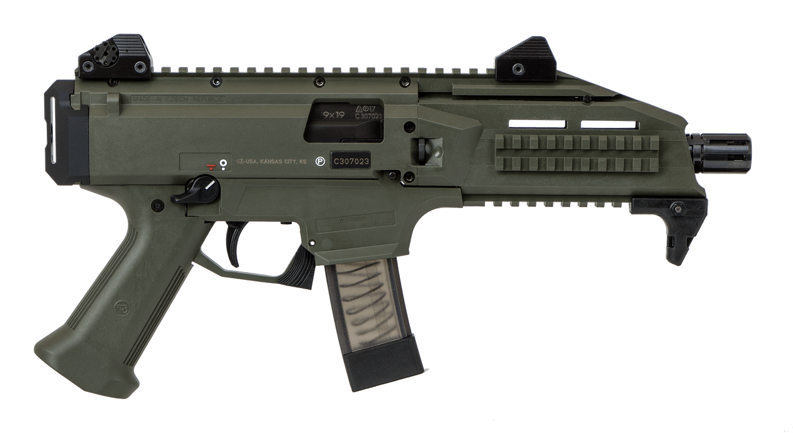 CZ Scorpion EVO 3 S1 9mm OD Green Pistol